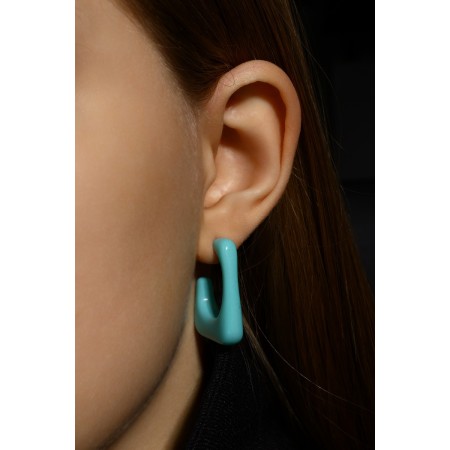 Acryl Earrings "Trend" frame, sea color-4
