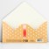 Rose money envelope, glitter, 16.5 x 8 cm