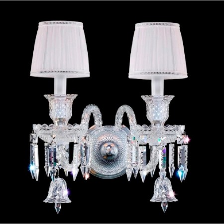 Bra Crystal Lux, Princess 2760/402, E14, 2x60 W, 41x30 cm, color chromium