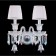 Bra Crystal Lux, Princess 2760/402, E14, 2x60 W, 41x30 cm, color chromium