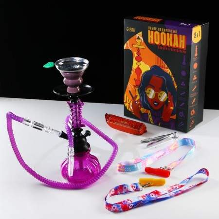 Gift set with hookah and accessories "Star of Parties"-1