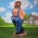 Garden figure "A man with a shovel" 22x26x66cm mix