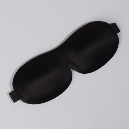 3D sleep mask, on Velcro, 22.5 × 9 cm, black color-2