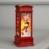LED figure "Telephone booth with a snowman" 5.3 × 12 × 5.3 cm, plastic, batteries AG13x3, glow warm white