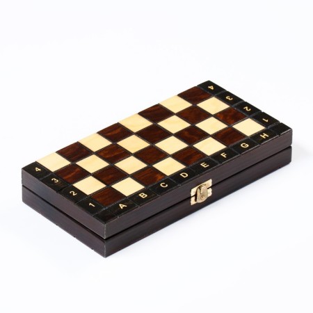 Chess Polish Madon, Manual Work, 27 x 27 cm, King H-6 cm. Pig H-2.5 cm-8