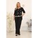 Female trousers, size 48, black color