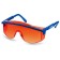 Glasses protective bison proton 110483, open type, increased lens, red