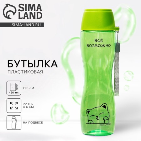 Water bottle "Everything is possible", 460 ml