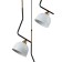 Suspended Indigo lamp, 10005/3p Black. 3x40W, E27, 450x450x655/2190 mm, white color