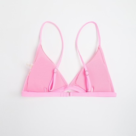 Top bathing female with triangular minaku cups, color pink size 48-5