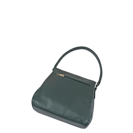 Bag Female claim. Kozh, lightning, green color-1
