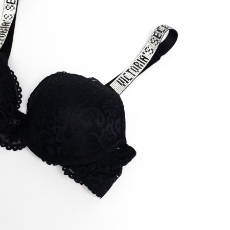Circular women's set (top/panties), black mix, size 80V-14