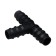 T-shaped tee, for a hose 3/4 "(19 mm), plastic