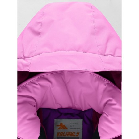 Ski costume for a girl, height 110 cm, purple color-5
