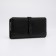 Women's wallet on the button, black color