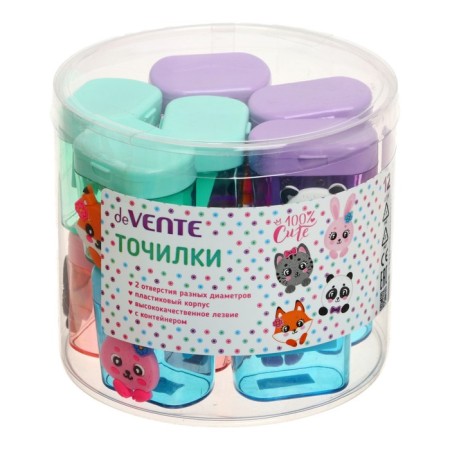 Zapochilok 2 holes with a container, DEVENTE, 100% Cute, mix-3