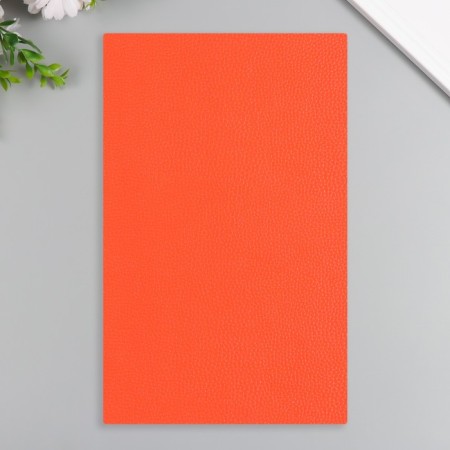 Sheet for creativity claims. Kozh "Figure Lichi" Red-Orange sheet 33x20 cm thick 1 mm-1