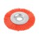 Nylon brush for ushm tundra, flat, landing 22 mm, 125 mm