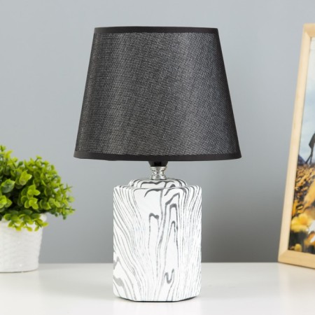 Harz table lamp E14 40W white-black 20x20x32 cm Risalux