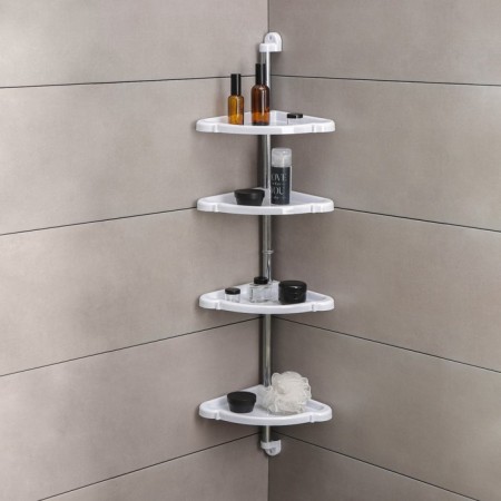 Corner regiment 4-tier Elagia, 24 × 24 × 98.2 cm, white color