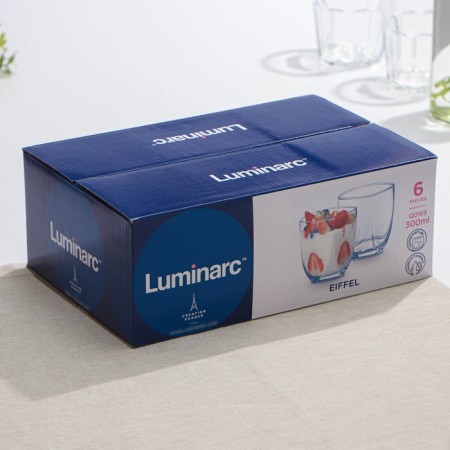 A set of glass low glasses Luminarc Eiffel, 300 ml, 6 pcs, the color is transparent-4