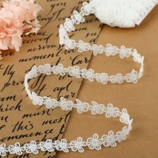 Lace Hipure, 15 mm × 14 ± 1 m, white color