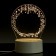 Light tablet for drawing in the dark, circle, plastic