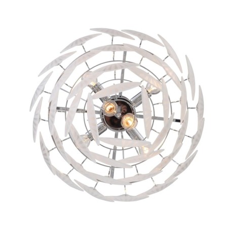 Ceiling EVOLUCE lamp. Sle104102-06. Chille. 6x60 watts, E14, 51x51x57 cm, chromium color-14