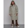 Coat insulated winter female, size 44, green color