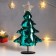 Interior doll "Christmas tree with silver-green sequins, with a golden star" 40x19x24 cm