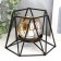 Summary metal, glass for 1 candle "Black triangles" 10x13.5x13.5 cm