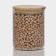 Glass Bank for bulk products with a bamboo cover "Eco", 700 ml, 10 × 12.5 cm