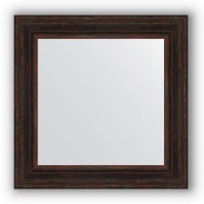 Mirror in the baguette frame - dark Provence 99 mm, 72 x 72 cm, evoForm