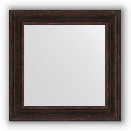 Mirror in the baguette frame - dark Provence 99 mm, 72 x 72 cm, evoForm