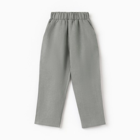 Pants for the boy KAFTAN LINEN, p. 34 (122-128), gray-5