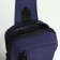Slong bag from textiles, blue color