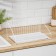 Dishes for dishes with a pallet 38 × 17.5 × 23.5 cm, white color