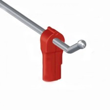 STOP Lock 4 × 2 × 1.5 cm sensor, D holes 4 mm, red color