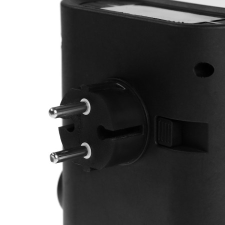 Portable heater Luazon LTO-09, 500W, 23 m², 2 modes, black, Eurovilka-6