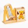 Sanding clock "Bear", with an organizer for the office, 13.5 x 13.5 x 10 cm