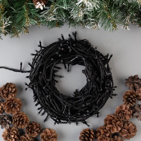Garland "thread" 20 m, IP44, dark thread, 200 LED, red glow, 8 modes, 220 V-1