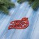 Decoration Christmas tree "Bird Bloss" (set 2 pcs) 7x9.5 cm, red gold
