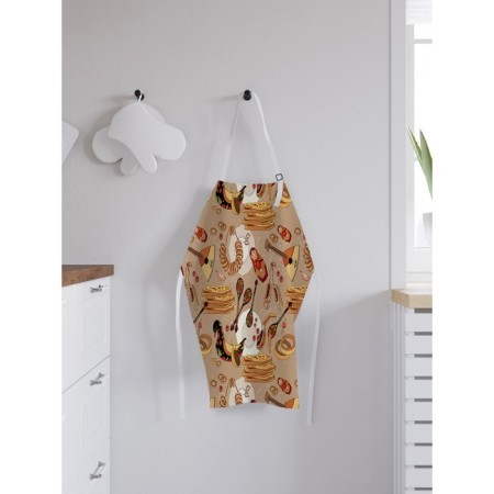 Apron of a kitchen with a photo print "Hasteen Hasteen", adjustable, size OS-1