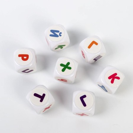 Board game on the compilation of the words "verbuses", 7 cubes, 8+-2