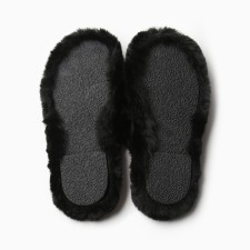 Women's slippers with open nose size 38, black color