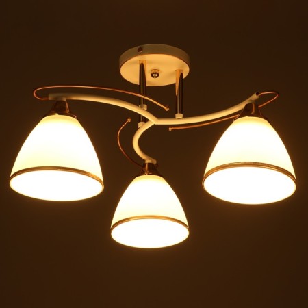 Sarri gallop chandelier 3x60W E27 white gold 25x43x43 cm.-2