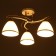 Sarri gallop chandelier 3x60W E27 white gold 25x43x43 cm.