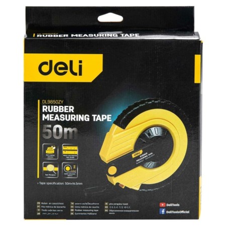 Deli DL9850ZY 98285 measured tape, shock -resistant case, 50 x 14.5 m-7