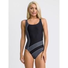 Women's swimsuit for the ATEMI SWAE 03C pool, black/gray color, size 42