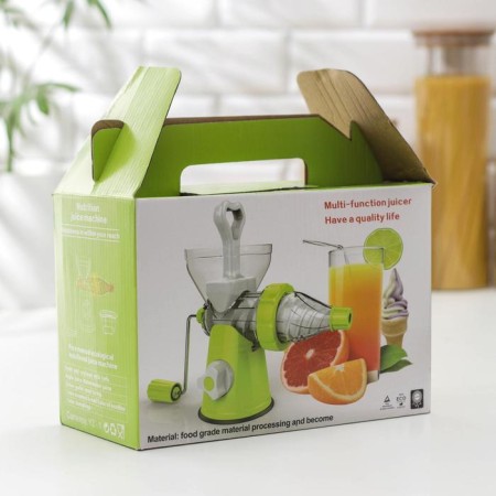 Mechanical fresh juicer, green color-4